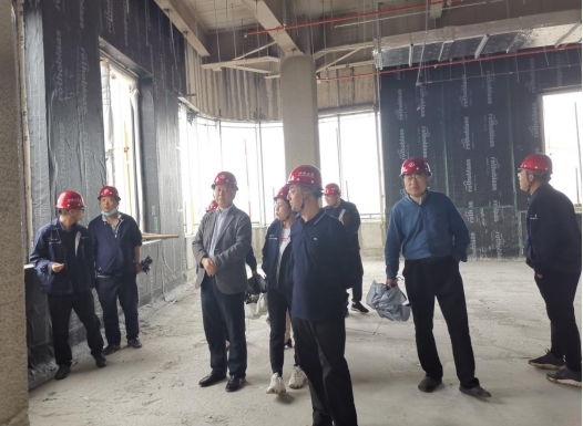 山西省门徒娱乐服务数据中心领导在山西建投四建集团山西·新源智慧项目调研